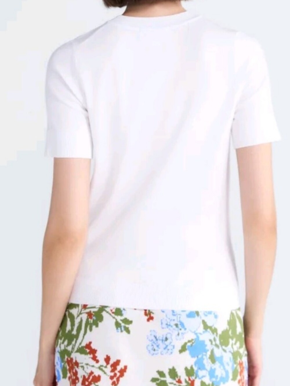 NWT Free Assembly Soft Short Sleeve  Sweater  Top XXL  White Top Sweater - Picture 5 of 8